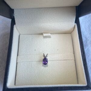 Elegant Purple Amethyst Pendant